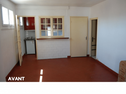 avant la rénovation du salon