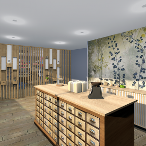 Plan 3D - Herboristerie 