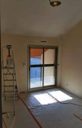 Pièce avant installation des Vélux - Lyon 3