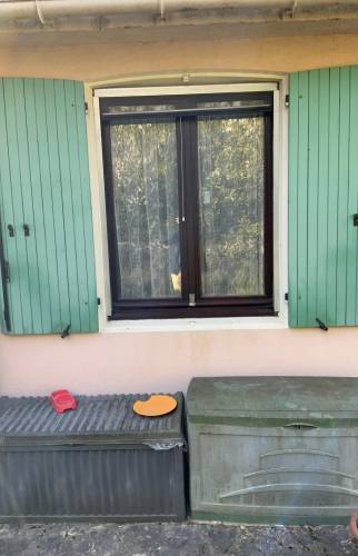 Avant travaux : fenêtre bois simple vitrage