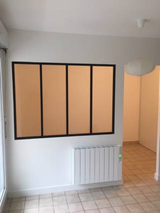 Pose d'une verrière fixe dans un appartement rénové - Nantes 44