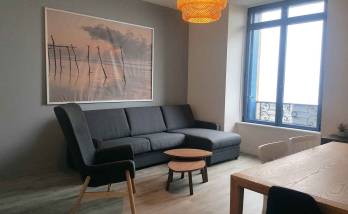 Rénovation appartement sur le Sillon Saint-Malo (salon)