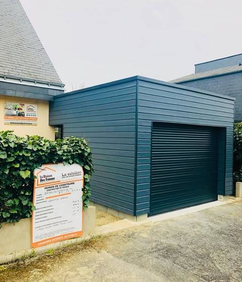 Garage terminé Vitré vue 1