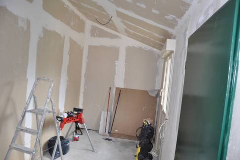 Travaux d'agrandissement de maison avec doublage en placo - Brie-Comte-Robert 77170