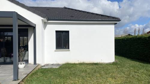 Agrandissement à toit plat à Serbannes