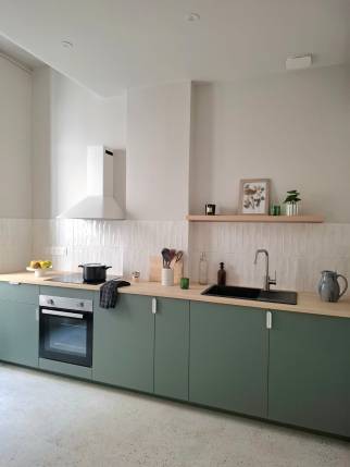 Transformation et division d'un appartement en 1 T2 et 1 T3 destinés à la location, Lyon (69009)