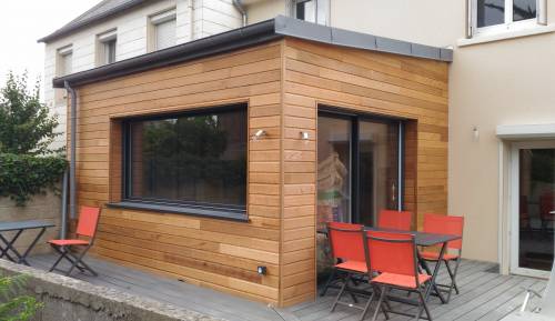 Extension Bois à ossature bois à Ploufragan