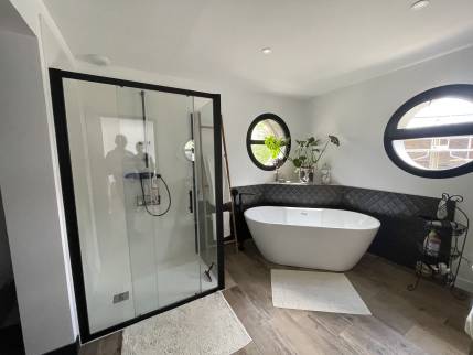 Création d'une salle de bain dans l'extension
