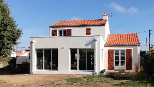 Construction d'un agrandissement de maison à toit plat - Cholet 49300