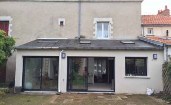 Réalisation d'une baie vitrée de 3m à Nantes (44)