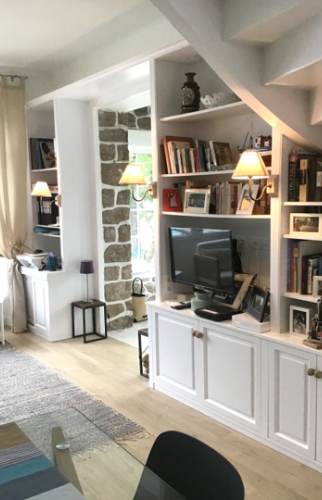 Bibliothèque réalisée sur mesure