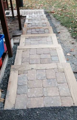 excalier extérieur pierres bordures bois - Biarritz -