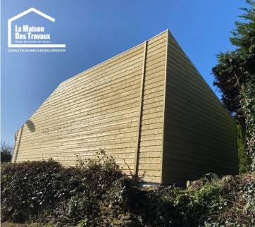 Réalisation d'une extension en bois à Vannes