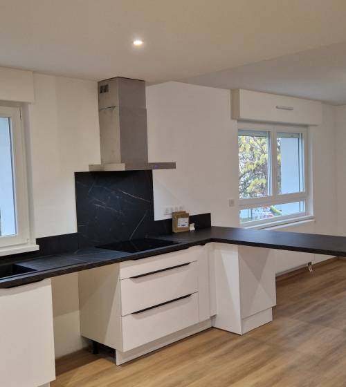 Installation d'une cuisine, rénovation totale de maison à Mulhouse