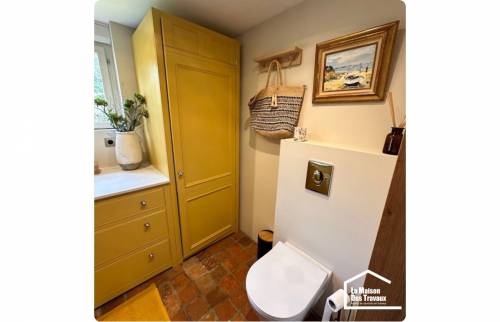 buanderie jaune mobilier 