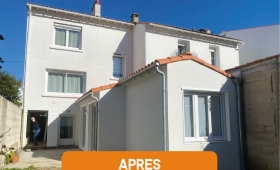 Extension ossature bois à Royan