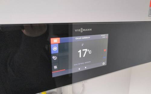 Panneau de contrôle digitale de la chaudière gaz Viessmann