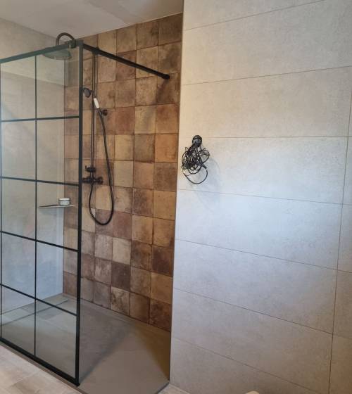 Mur chauffant carrelé