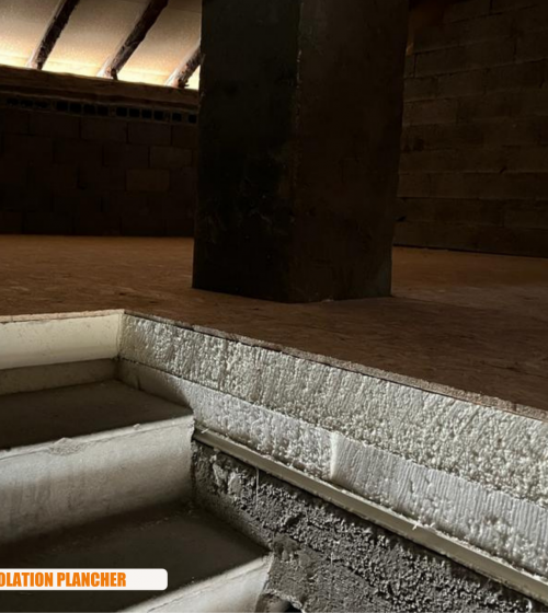 isolation plancher combles, plancher bois OSB, MaPrimeRénov isolation toiture, confort thermique maison montagne, rénovation chalet Megève, la maison des travaux chamonix