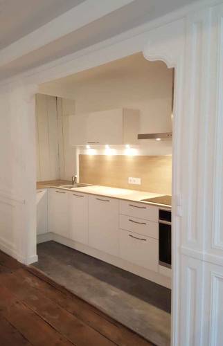 Rénovation finie Saint-Servan - espace cuisine