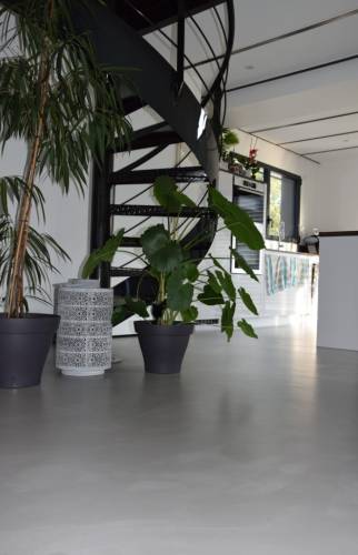 Résine souple espace cuisine salon et salle à manger pavillon - Cergy-le-Haut- 95800 --