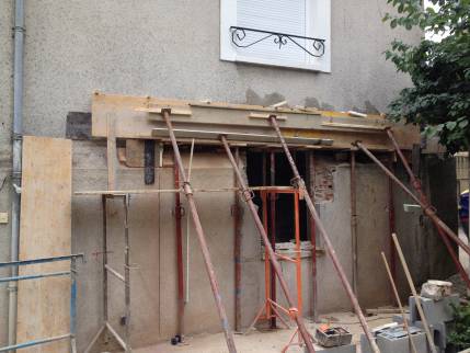  Travaux d'ouverture de mur porteur pour la pose d'une baie vitrée - Abondance 74360