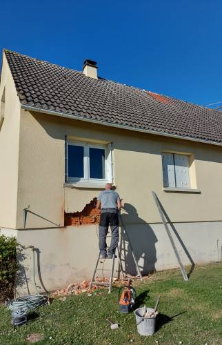 Transformation de fenêtre en baie vitrée