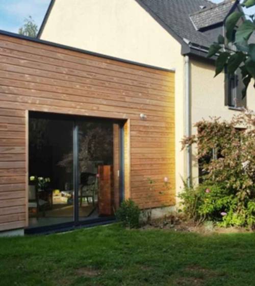 extension bois maison à Condé-sur-Noireau (14 110)