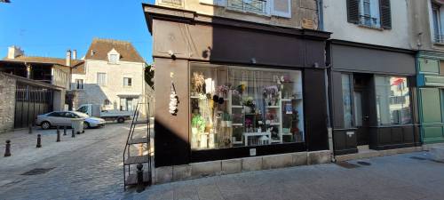  Devanture de boutique fleuriste avant travaux de ravalement de façade - Brie-Comte-Robert 77170
