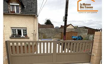 Travaux de maçonnerie pour poser un portail