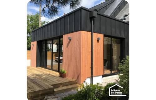 Création d'une extension et rénovation extérieure d'une maison dans la Manche (50)