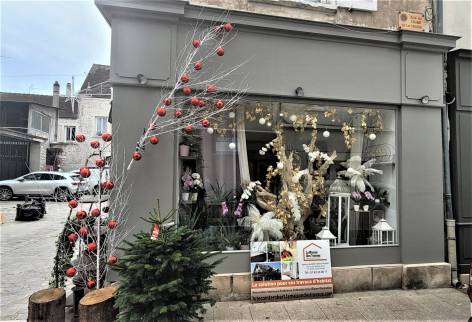  Façade de devanture de boutique fleuriste après travaux de ravalement - Brie-Comte-Robert 77170