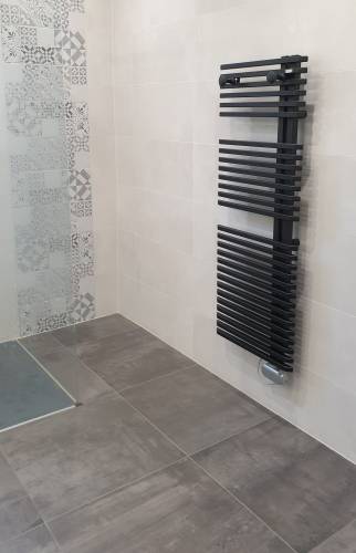 Vue sur le sol effet "Béton"