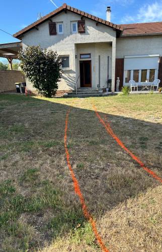 Réalisation d'allées en pavés Les Molières