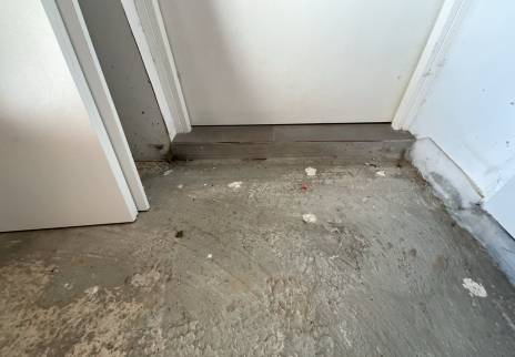 Sol de garage avant travaux d'aménagement - Montauban 82000