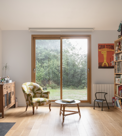 Remplacement des menuiseries par des menuiseries mixtes à Vertou (alu extérieur/bois intérieur)