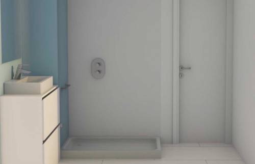 Maquette 3D de la salle d'eau