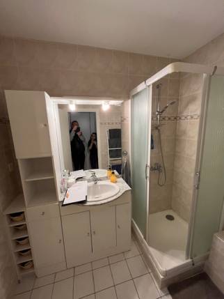 Ancienne salle de bain avant travaux de rénovation - Nantes 44