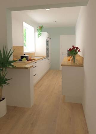 Modélisation 3D d'implantation de cuisine - Pornic 44210