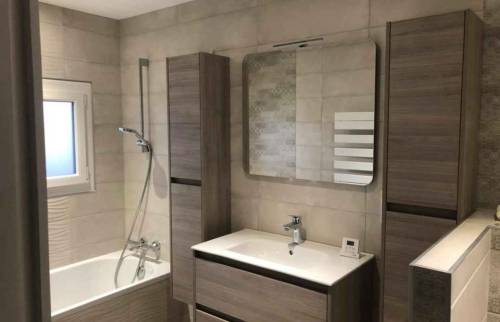 Après : meuble simple vasque