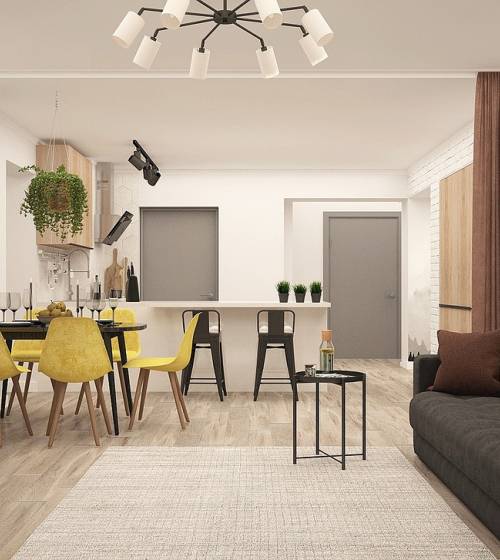 Salon rénové La Maison Des Travaux 