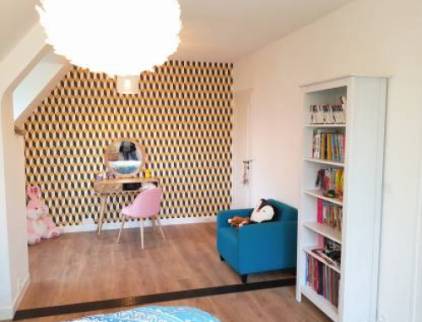 Papier peint original chambre Orléans