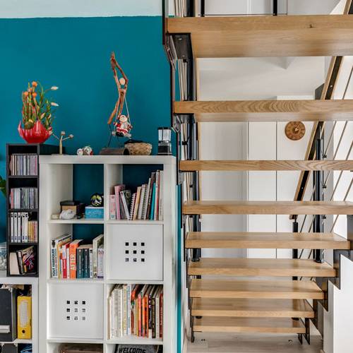 Rénovation d'un sas d'entrée avec escalier à Muret