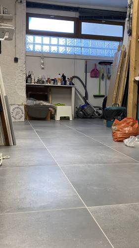 Rénovation des sols du cellier