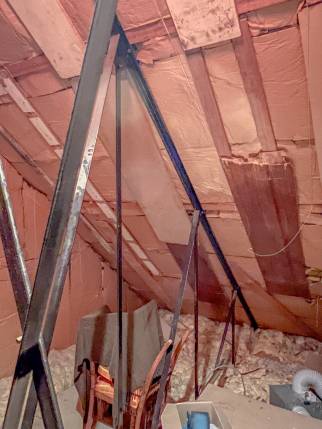 charpente métallique avant les travaux