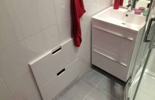 Rénovation d'une salle de bain de petite taille dans le Calvados