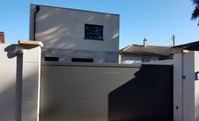 Portail alu noir - La Maison des Travaux Rouen