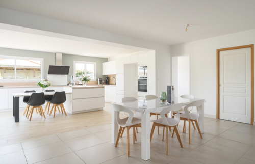 Création d'une extension de 30 m² à Vertou pour une cuisine ouverte -salle a manger