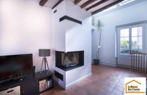 Nouvelle cheminée avec insert (Yerres 91330)