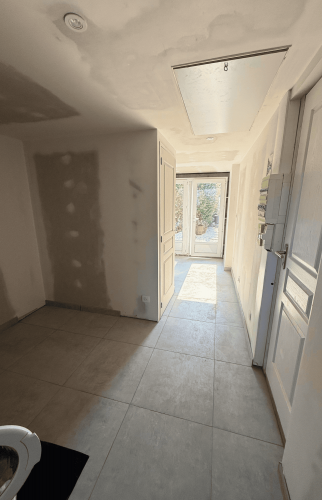 Aménagement d’un garage en entrée, buanderie et WC à Sautron 9